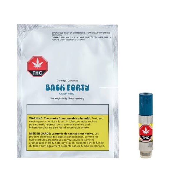 Kush Mint Hybrid (After 8 Mint) - Back Forty 1g(Cart.)